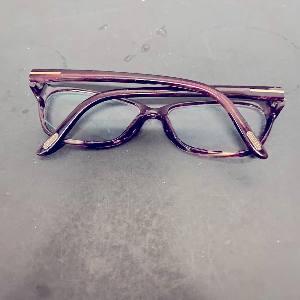 Stylish Tom Ford Burgundy Eyeglasses/Frames